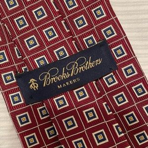 Brooks Brothers Makers patterned silk tie